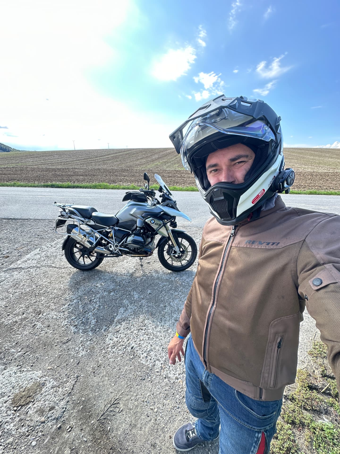 Michal Kimlička na mototuristike s motorkou